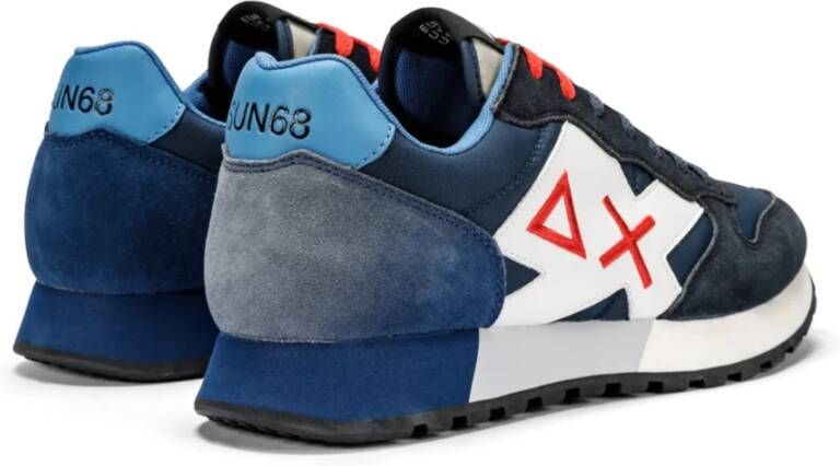 Sun68 Navy Blue Solid Sneakers Z34111 Multicolor Heren