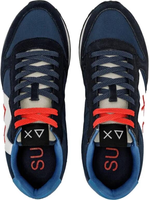 Sun68 Navy Blue Solid Sneakers Z34111 Multicolor Heren