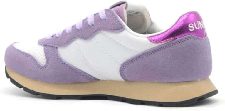 Sun68 Paarse Lage Sneakers