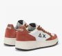 Sun68 Witte en Oranje Leren Sneakers Multicolor Heren - Thumbnail 5