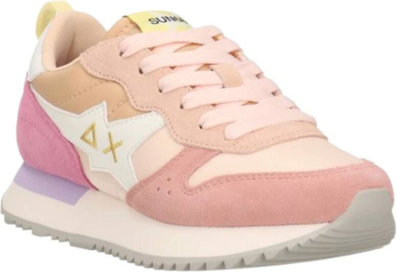 Sun68 Roze Sneakers met Klittenbandsluiting Multicolor Dames