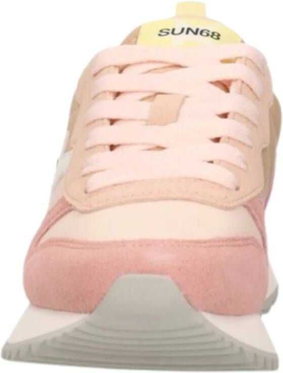 Sun68 Roze Sneakers met Klittenbandsluiting Multicolor Dames