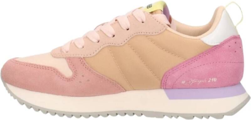 Sun68 Roze Sneakers met Klittenbandsluiting Multicolor Dames