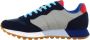 Sun68 Blauwe Sneakers met Suède en Stoffen Bovenwerk Blue Heren - Thumbnail 15