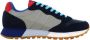 Sun68 Blauwe Sneakers met Suède en Stoffen Bovenwerk Blue Heren - Thumbnail 16