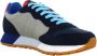 Sun68 Blauwe Sneakers met Suède en Stoffen Bovenwerk Blue Heren - Thumbnail 17