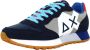 Sun68 Blauwe Sneakers met Suède en Stoffen Bovenwerk Blue Heren - Thumbnail 19