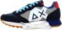 Sun68 Blauwe Sneakers met Suède en Stoffen Bovenwerk Blue Heren - Thumbnail 20