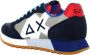 Sun68 Blauwe Sneakers met Suède en Stoffen Bovenwerk Blue Heren - Thumbnail 21