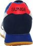 Sun68 Blauwe Sneakers met Suède en Stoffen Bovenwerk Blue Heren - Thumbnail 22