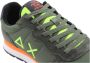 Sun68 Fluo Solid Sneaker Donkergroen Militair Green Heren - Thumbnail 9
