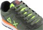 Sun68 Fluo Solid Sneaker Donkergroen Militair Green Heren - Thumbnail 13