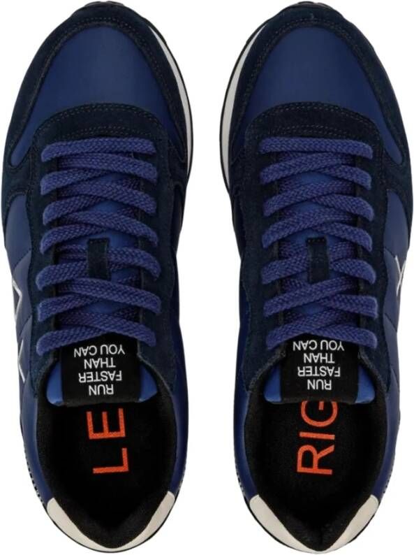Sun68 Blauwe platte schoenen met iconisch logo Blauw Heren