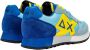 Sun68 Blauwe leren sneakers Jaki Solid Multicolor Heren - Thumbnail 5