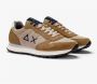 Sun68 Tom Solid Fluo Suede Nylon Hardloopschoen Brown Heren - Thumbnail 9