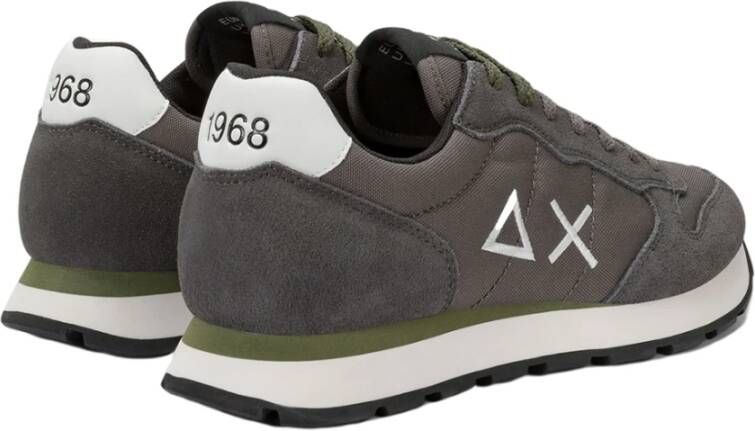 Sun68 Sneakers van nylon en suède met geborduurd logo