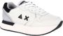 Sun68 Witte Leren Sneakers met Dierenprint Tong en Glitterdetail White Dames - Thumbnail 2