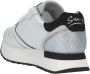 Sun68 Witte Leren Sneakers met Dierenprint Tong en Glitterdetail White Dames - Thumbnail 10