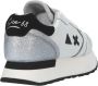 Sun68 Witte Leren Sneakers met Dierenprint Tong en Glitterdetail White Dames - Thumbnail 11