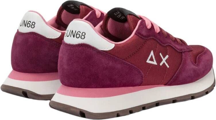 Sun68 Solid Ally Sneakers van Stof en Suède