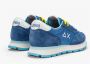 Sun68 Solide Nylon Sneakers in Avio Blauw Blue Dames - Thumbnail 3