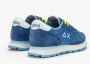 Sun68 Solide Nylon Sneakers in Avio Blauw Blue Dames - Thumbnail 4