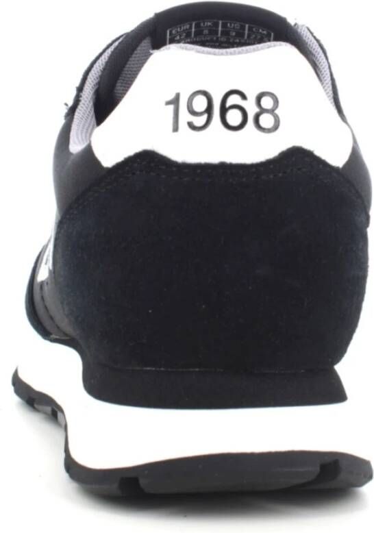 Sun68 Stevige Heren Sneakers Zwart Suède