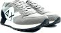 Sun68 Multigrey Nylon Suède Veterschoenen Gray Heren - Thumbnail 3