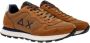 Sun68 Tom Solid Fluo Suede Nylon Hardloopschoen Brown Heren - Thumbnail 12