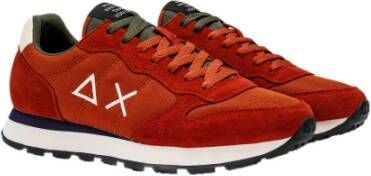 Sun68 Stijlvolle Sneakers voor Heren Oranje Heren