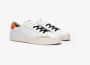 Sun68 Leren Street Sneakers Wit Oranje White Heren - Thumbnail 8