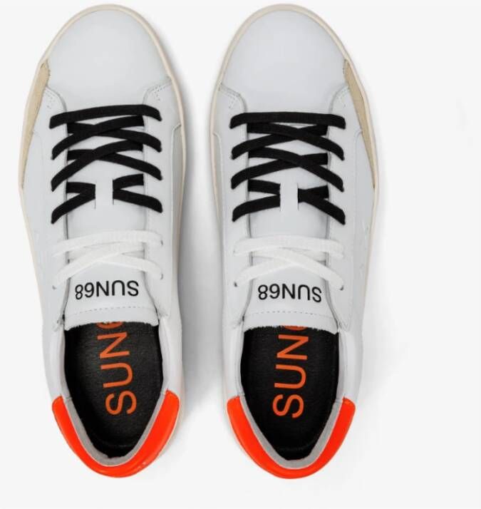 Sun68 Stijlvolle Sneakers voor Mannen White Heren