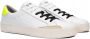 Sun68 Street Leather Tennis Sneakers Wit Geel White Heren - Thumbnail 3