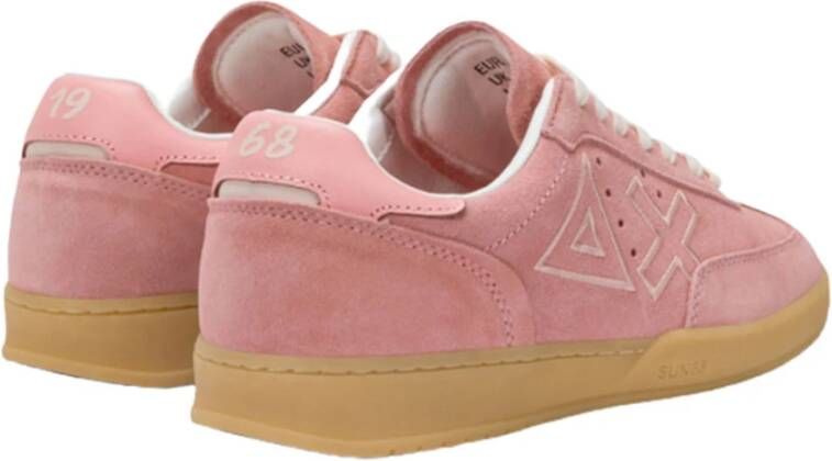 Sun68 Suède sneakers met geborduurd logo
