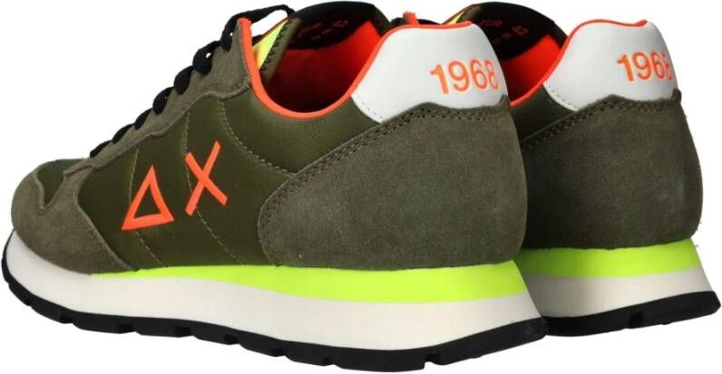 Sun68 Tom Fluo sneaker Green Heren