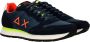 Sun68 Sun 68 Tom Fluo heren sneaker Donkerblauw - Thumbnail 3