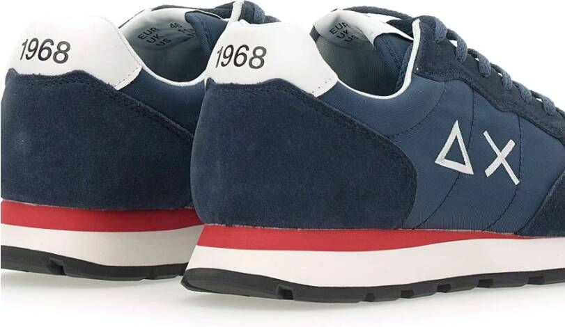Sun68 Tom Solid Blauwe Heren Sneakers
