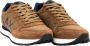 Sun68 Tom Solid Fluo Suede Nylon Hardloopschoen Brown Heren - Thumbnail 3