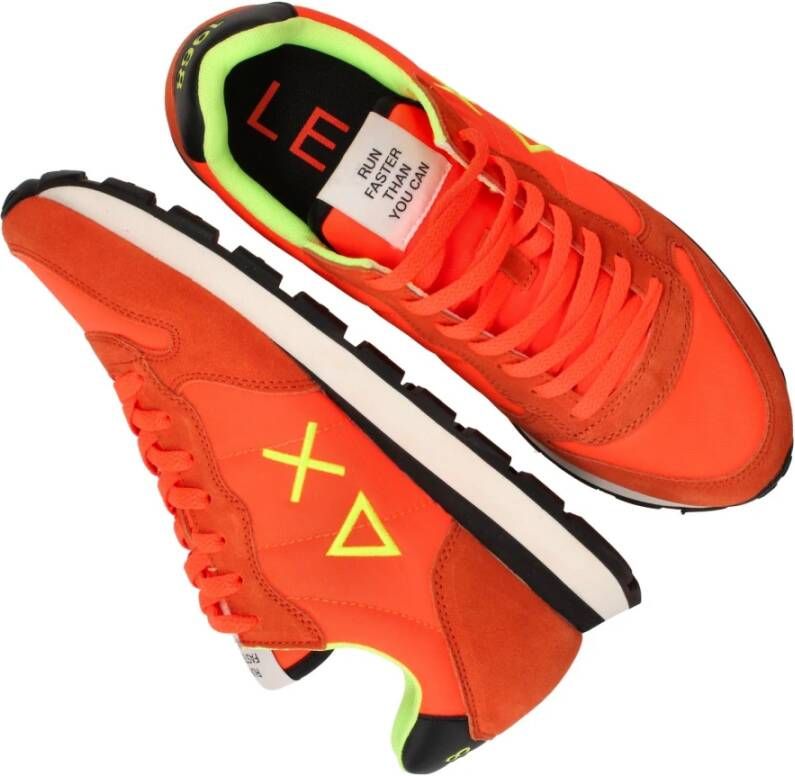 Sun68 Tom Solid Neon Sneakers Orange Heren