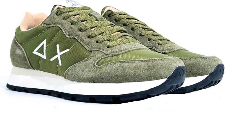 Sun68 Stevige Sneakers voor Moderne Man Green Heren