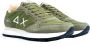 Sun68 Groene Leren Stoffen Sneakers Normale Pasvorm - Thumbnail 7