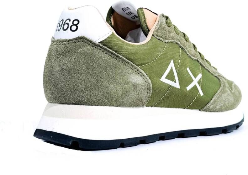 Sun68 Stevige Sneakers voor Moderne Man Green Heren