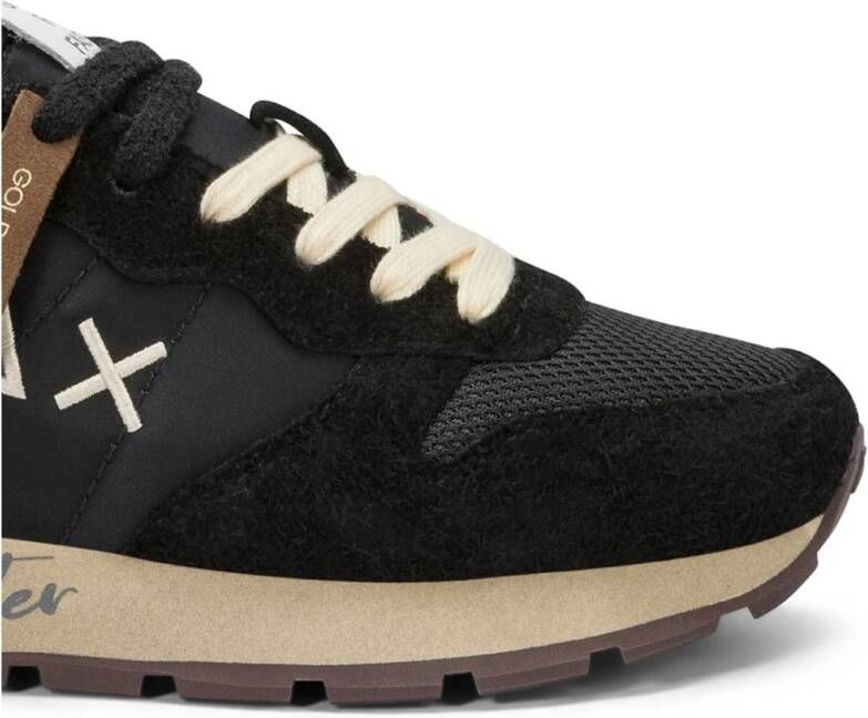 Sun68 Vintage Casual Sneaker Zwart Stof Vrouw