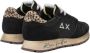 Sun68 Vintage Sneaker Zwart met Witte Inzet Black Dames - Thumbnail 3