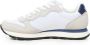 Sun68 Witte Blauwe Sneakers met Zijlogo - Thumbnail 3