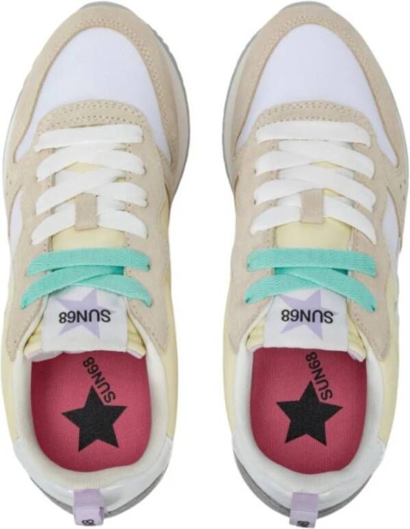 Sun68 Witte lage sneakers
