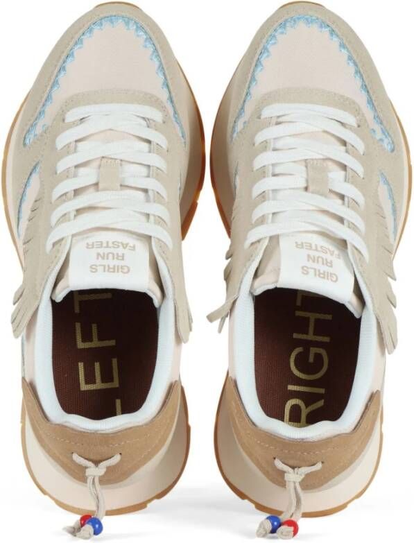 Sun68 Witte lage top sneakers BiancoPanna
