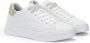 Sun68 Witte leren sneakers met metallic details - Thumbnail 2
