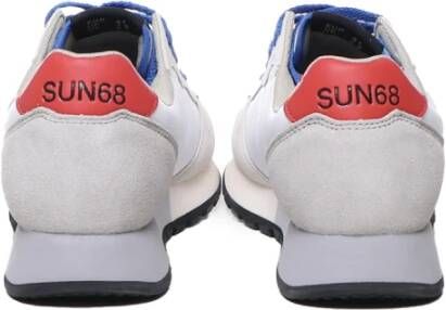 Sun68 Witte Leren Veterschoenen White Heren