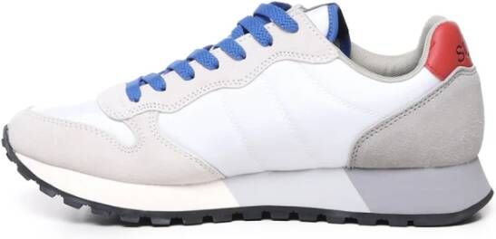 Sun68 Witte Leren Veterschoenen White Heren